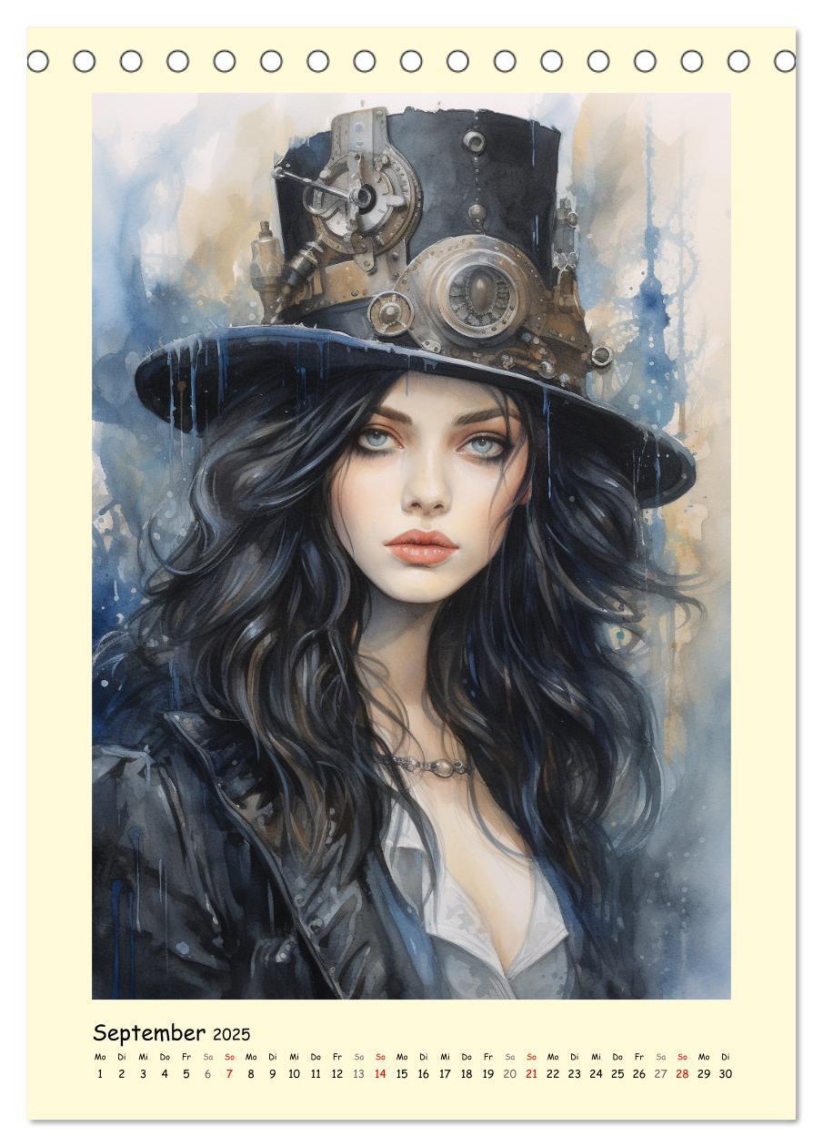 Bild: 9783435865116 | Schöne Steampunk Girls. Retro-Ästhetik im Aquarell-Stil...