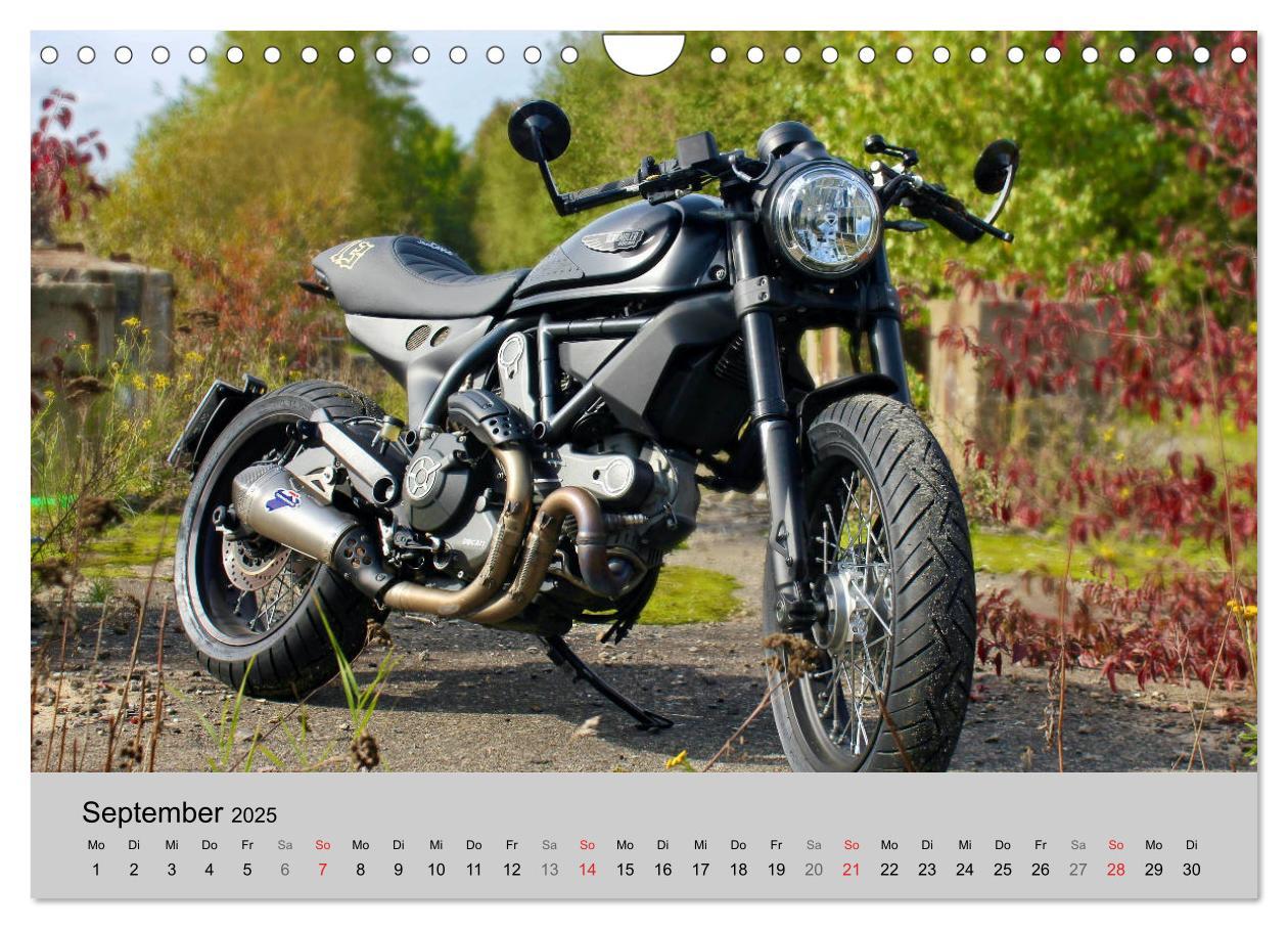 Bild: 9783435178230 | Scrambler Motorräder mit Stil (Wandkalender 2025 DIN A4 quer),...