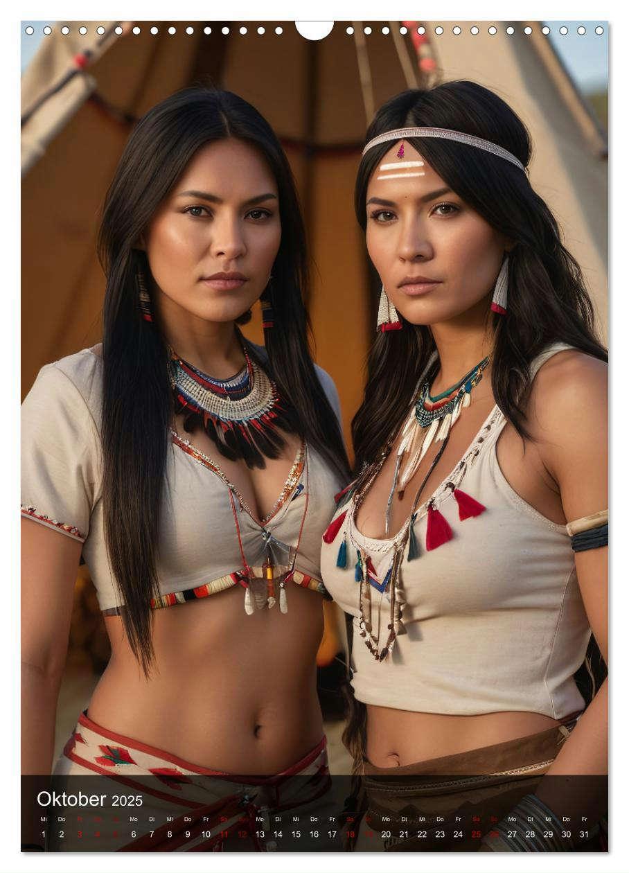 Bild: 9783383810688 | Native American Girls (Wandkalender 2025 DIN A3 hoch), CALVENDO...