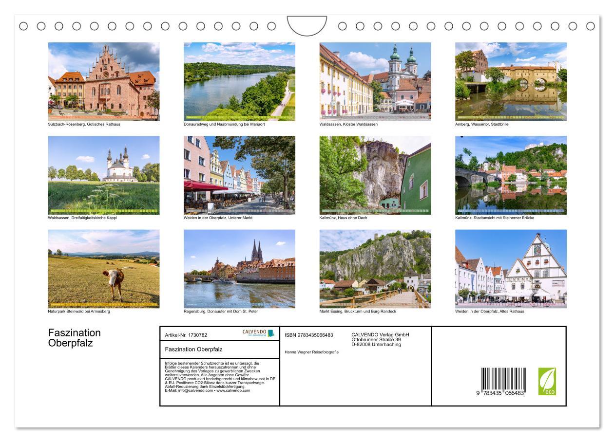 Bild: 9783435066483 | Faszination Oberpfalz (Wandkalender 2025 DIN A4 quer), CALVENDO...