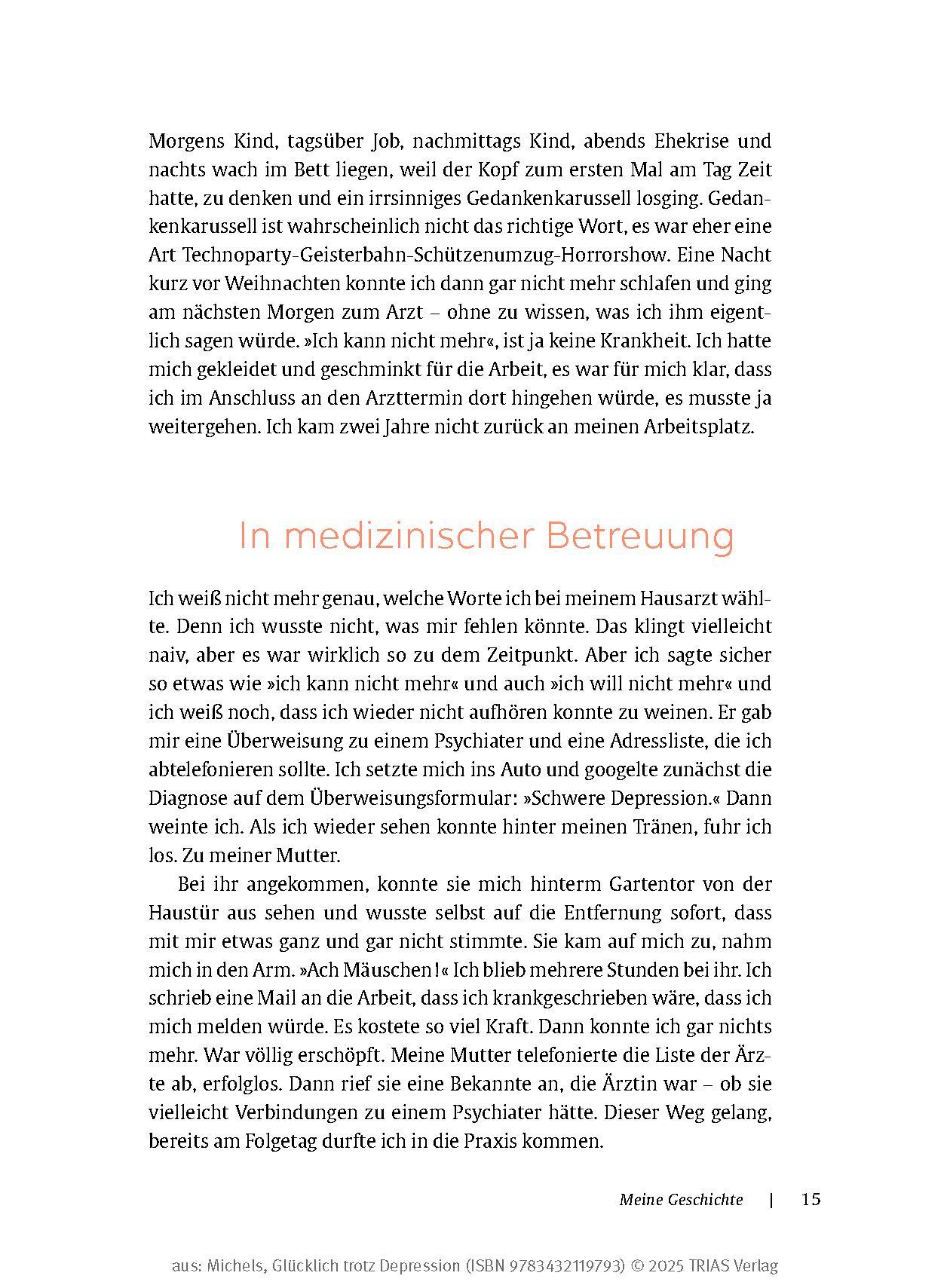 Bild: 9783432119793 | Glücklich trotz Depression | Ulrike Michels | Taschenbuch | 256 S.