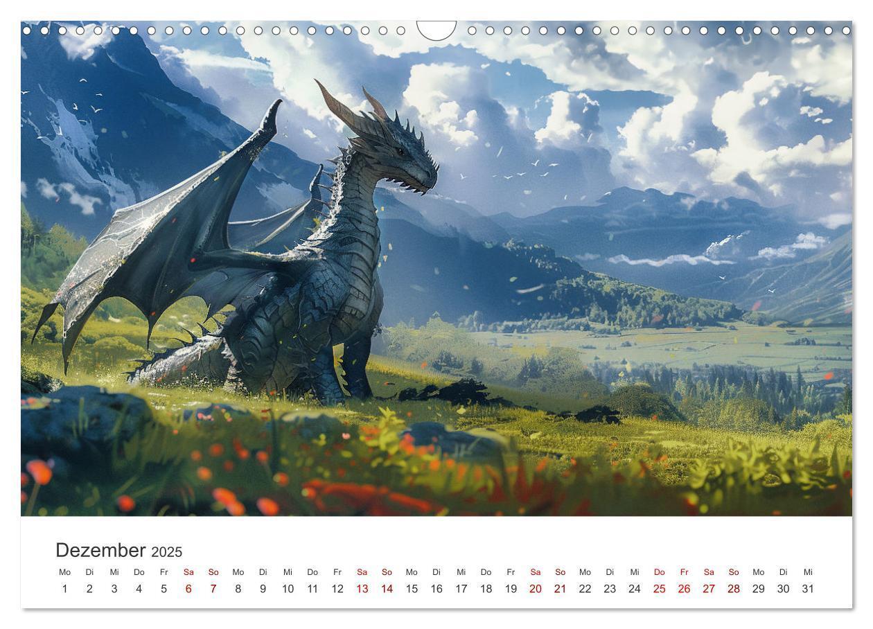 Bild: 9783383790942 | Das Jahr der Drachen (Wandkalender 2025 DIN A3 quer), CALVENDO...