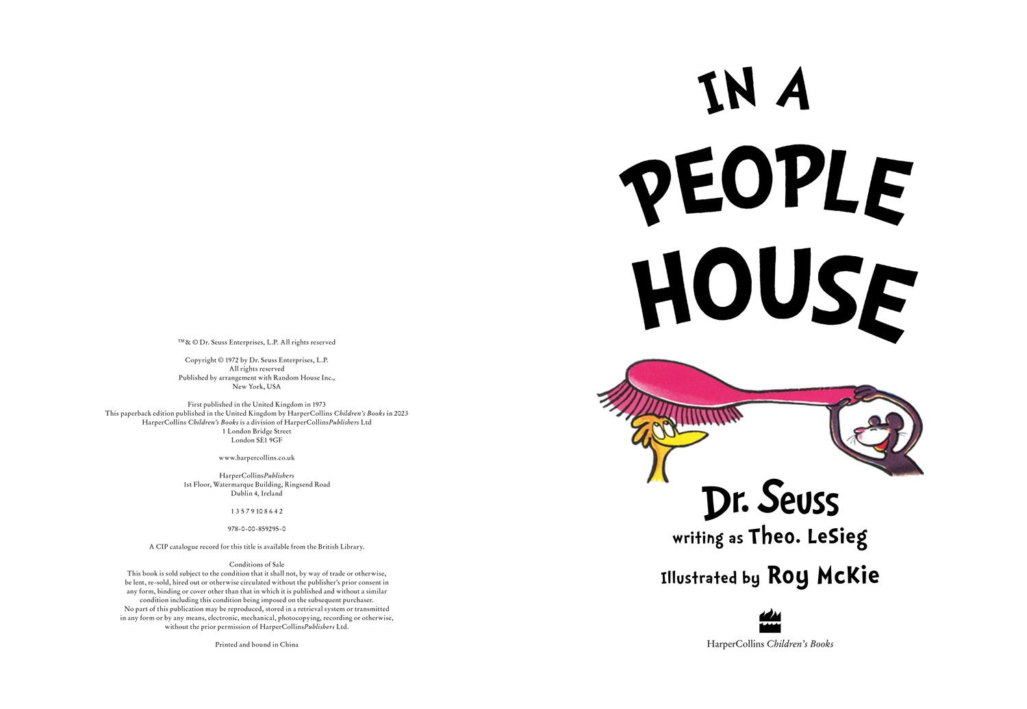 Bild: 9780008592950 | In a People House | Seuss | Taschenbuch | Kartoniert / Broschiert