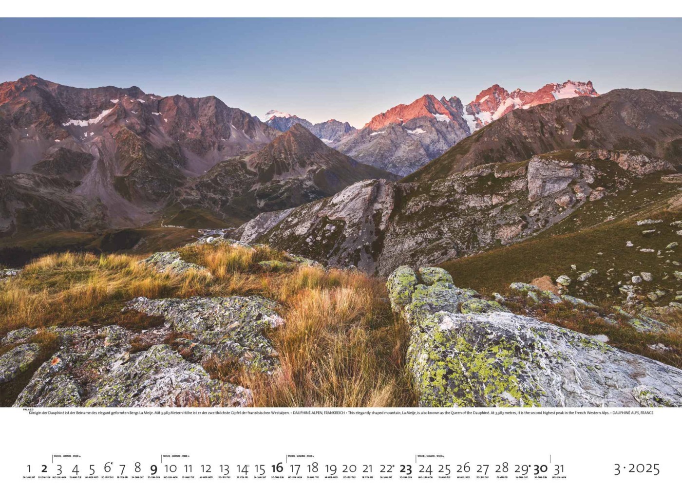 Bild: 4251734300775 | PALAZZI - Faszination Alpen 2025 Wandkalender, 70x50cm,...