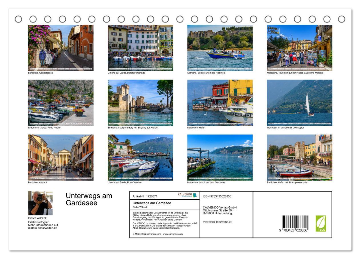 Bild: 9783435028856 | Unterwegs am Gardasee (Tischkalender 2025 DIN A5 quer), CALVENDO...