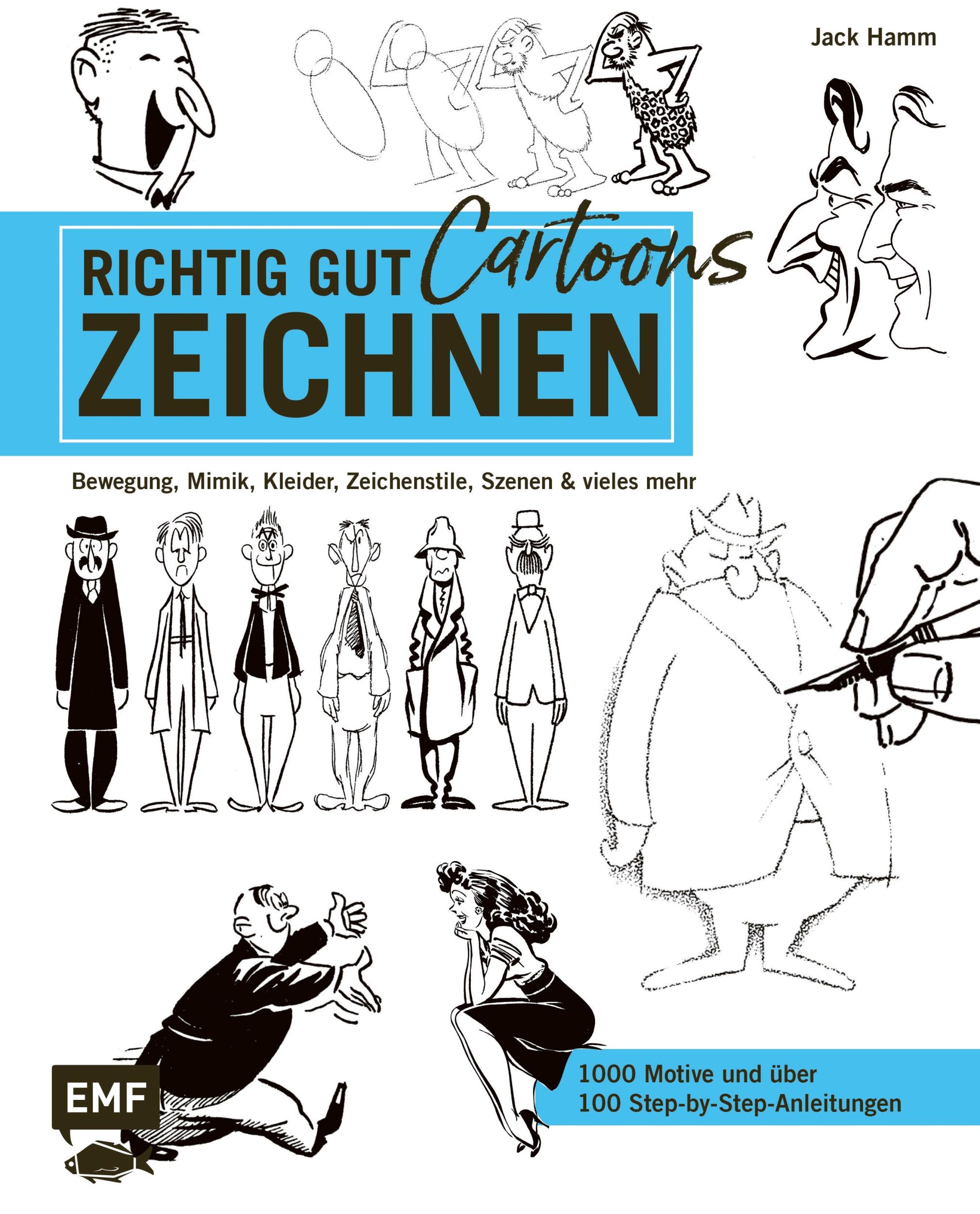 Cover: 9783960937623 | Richtig gut zeichnen - Cartoons | Jack Hamm | Buch | 240 S. | Deutsch