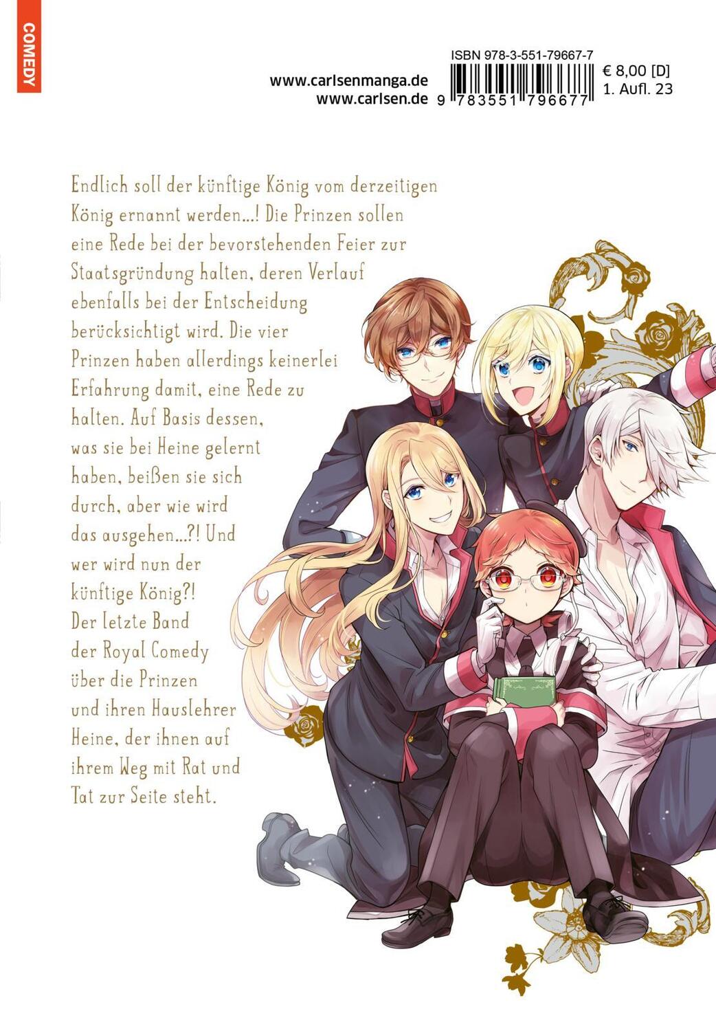 Rückseite: 9783551796677 | The Royal Tutor 17 | Comedy-Manga mit Tiefgang in einer royalen Welt