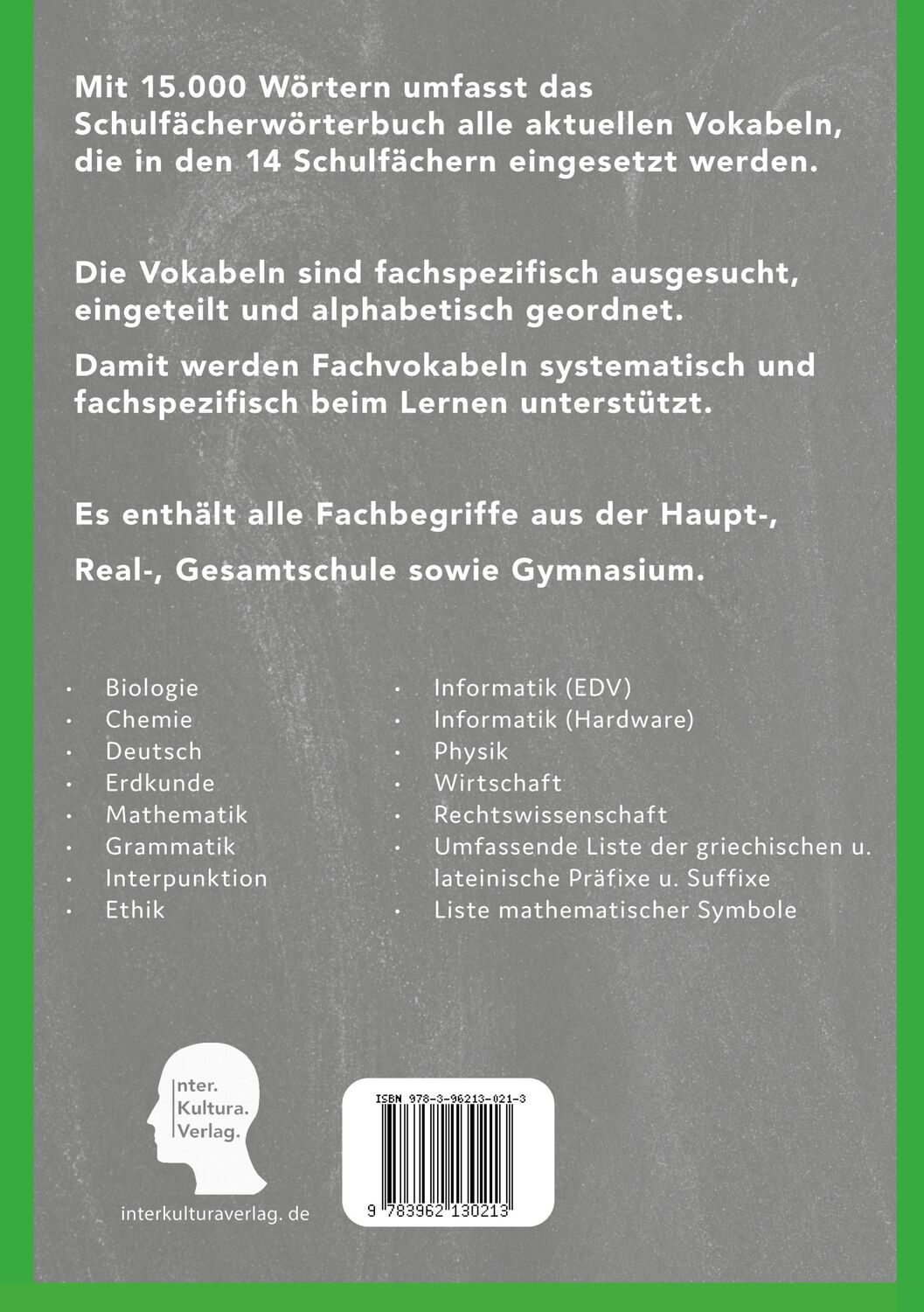 Rückseite: 9783962130886 | Schülerwörterbuch Deutsch-Somali | Taschenbuch | 304 S. | Deutsch