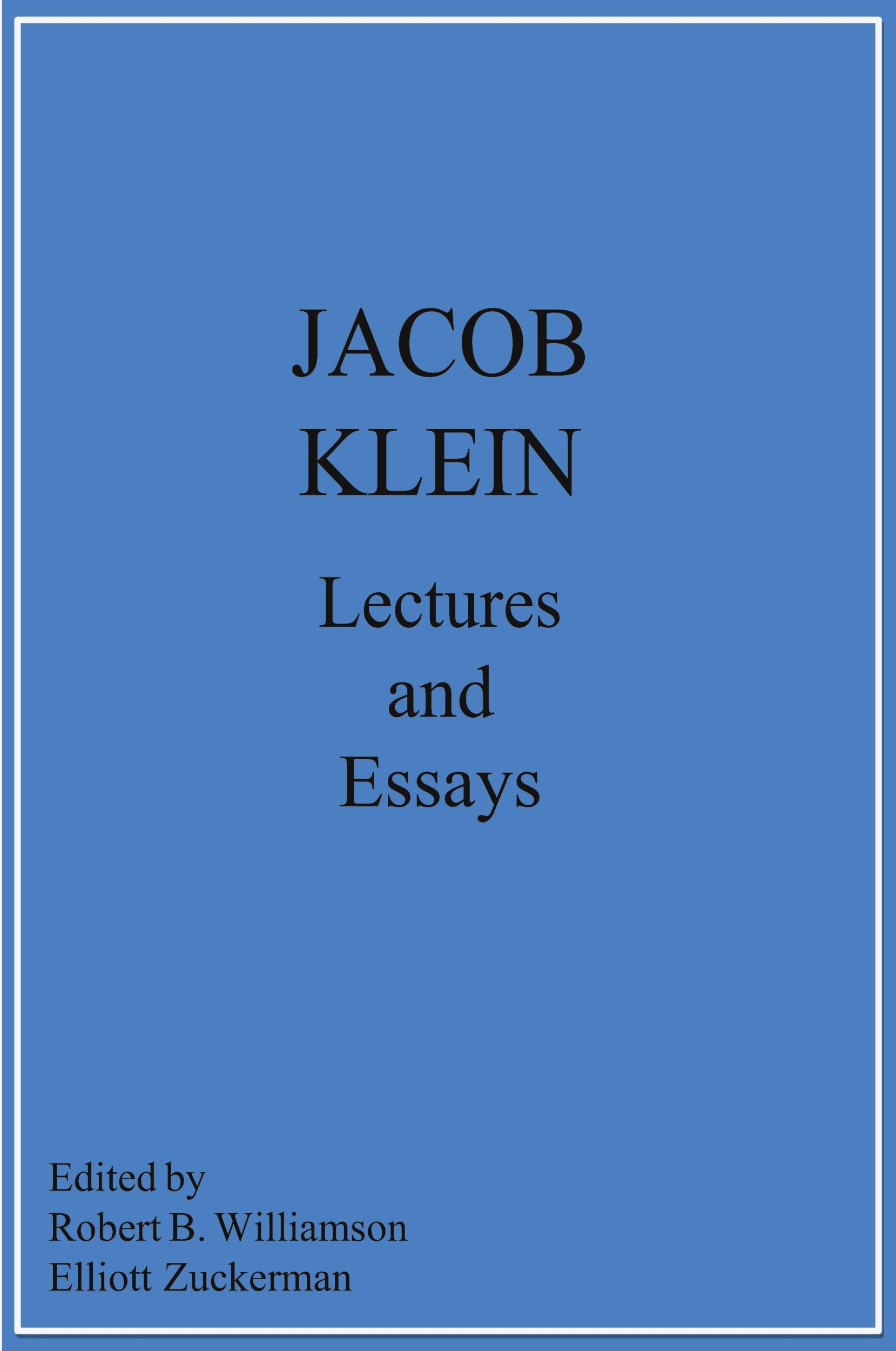 Cover: 9780960369027 | Jacob Klein Lectures and Essays | Jacob Klein | Taschenbuch | Englisch