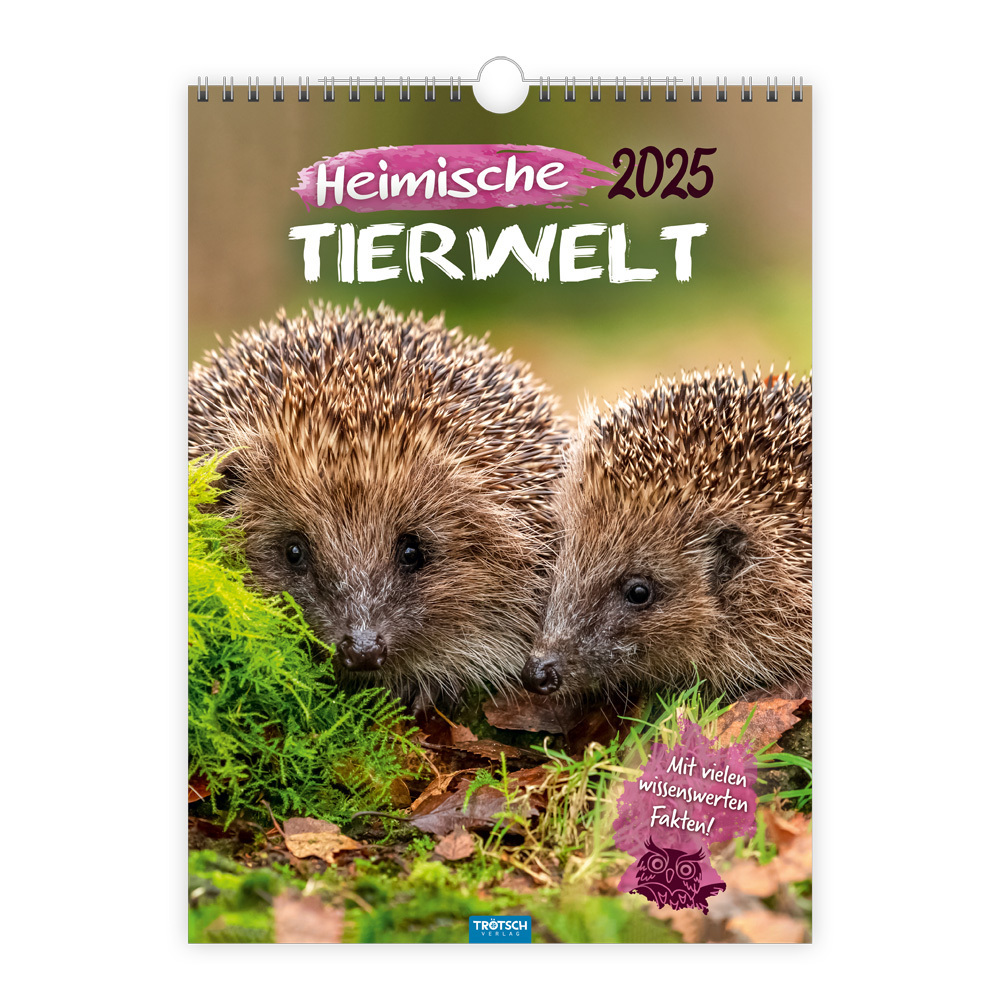 Cover: 9783988021984 | Trötsch Classickalender Heimische Tierwelt 2025 | Wandkalender | 24 S.