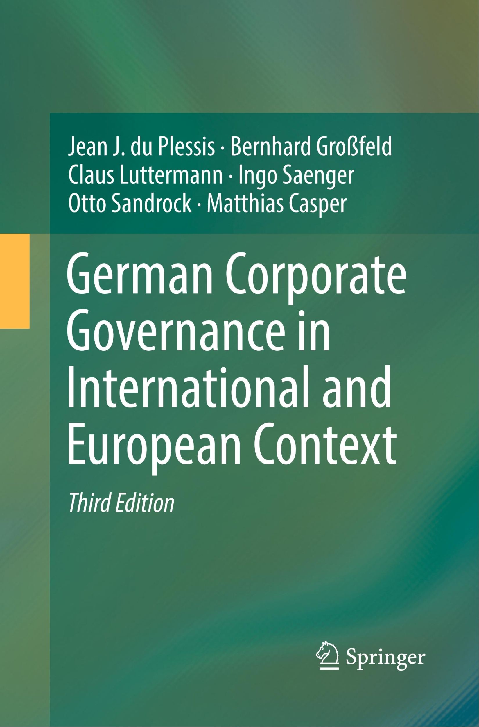 Cover: 9783662571873 | German Corporate Governance in International and European Context