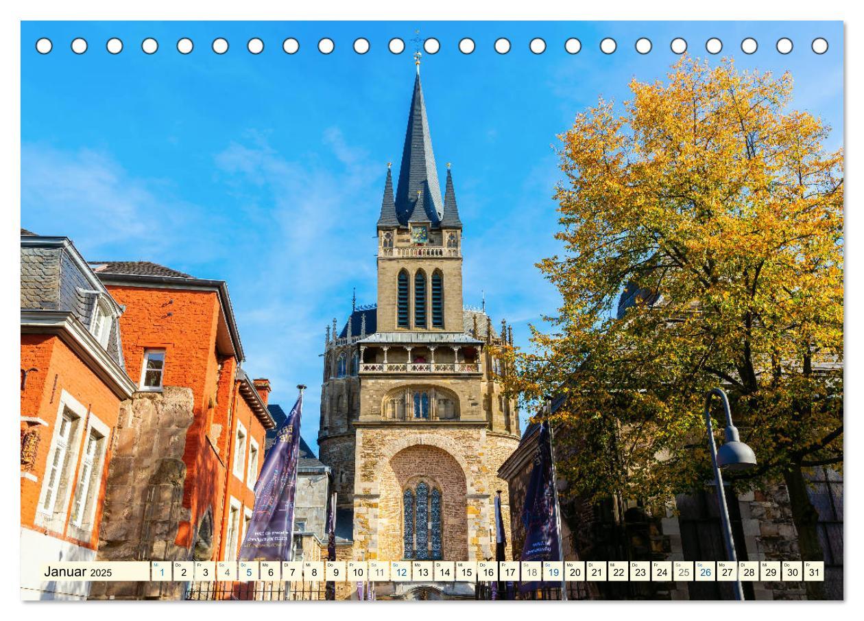 Bild: 9783435207480 | Aachen - die Kaiserstadt am Dreiländereck (Tischkalender 2025 DIN...