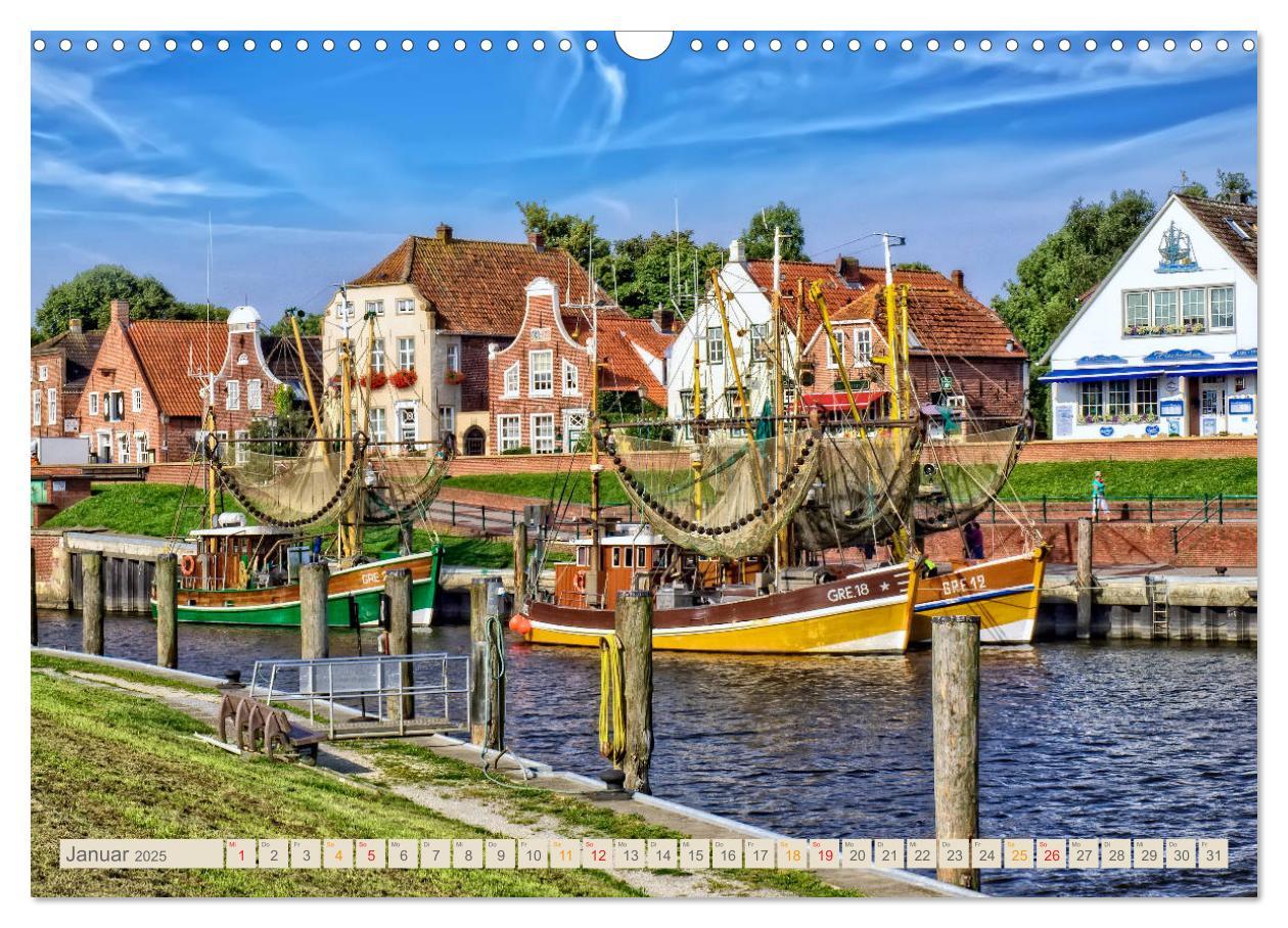 Bild: 9783435433568 | Reise an die Nordsee - Greetsiel (Wandkalender 2025 DIN A3 quer),...