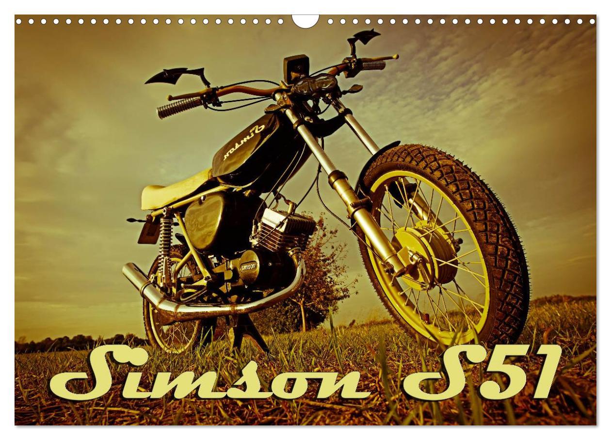 Cover: 9783435662593 | Simson S51 (Wandkalender 2025 DIN A3 quer), CALVENDO Monatskalender