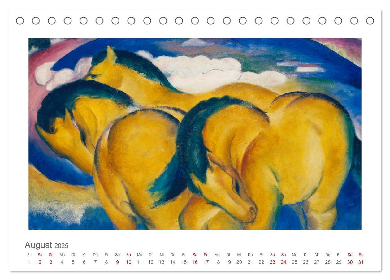 Bild: 9783435323555 | Franz Marc 2025 (Tischkalender 2025 DIN A5 quer), CALVENDO...