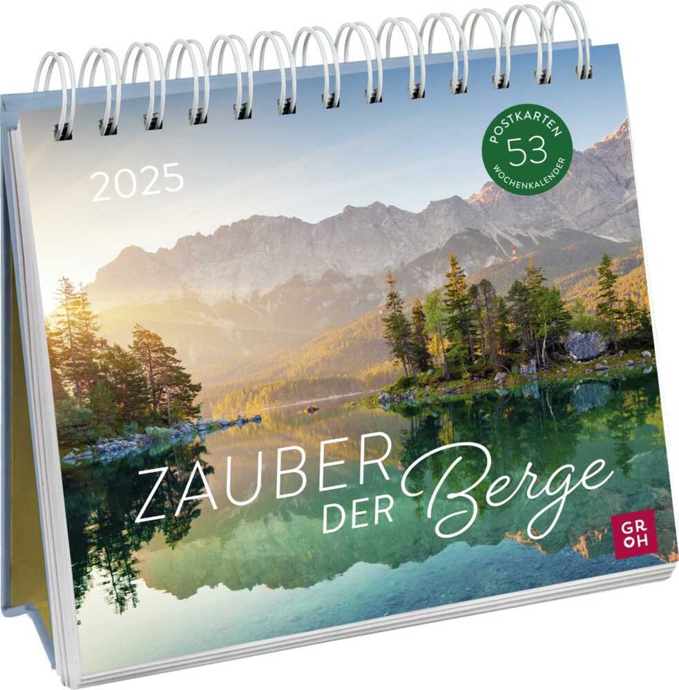 Cover: 4036442012055 | Postkartenkalender 2025: Zauber der Berge | Groh Verlag | Kalender