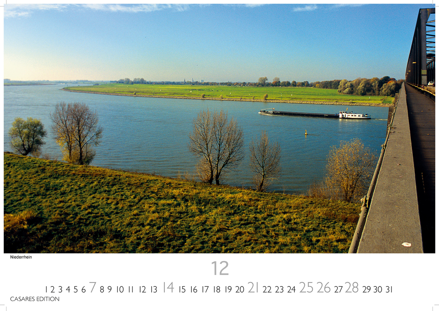 Bild: 9781835243107 | Der Rhein 2025 L 35x50cm | Kalender | 14 S. | Deutsch | 2025