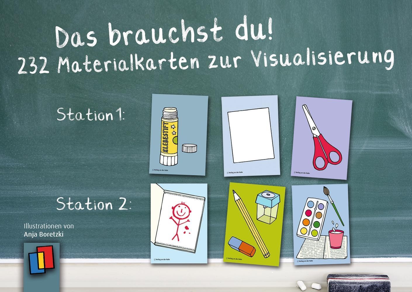 Cover: 9783834612939 | Das brauchst du! | 232 Materialkarten zur Visualisierung | Ruhr | Box