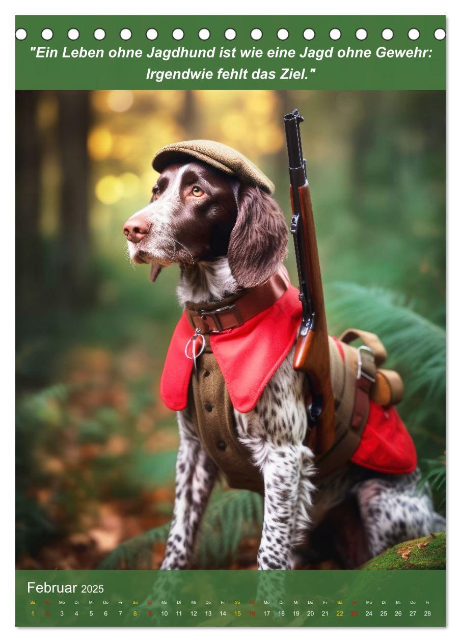 Bild: 9783435979899 | Lustige Jagdhunde mit Jägerlatein (Tischkalender 2025 DIN A5 hoch),...