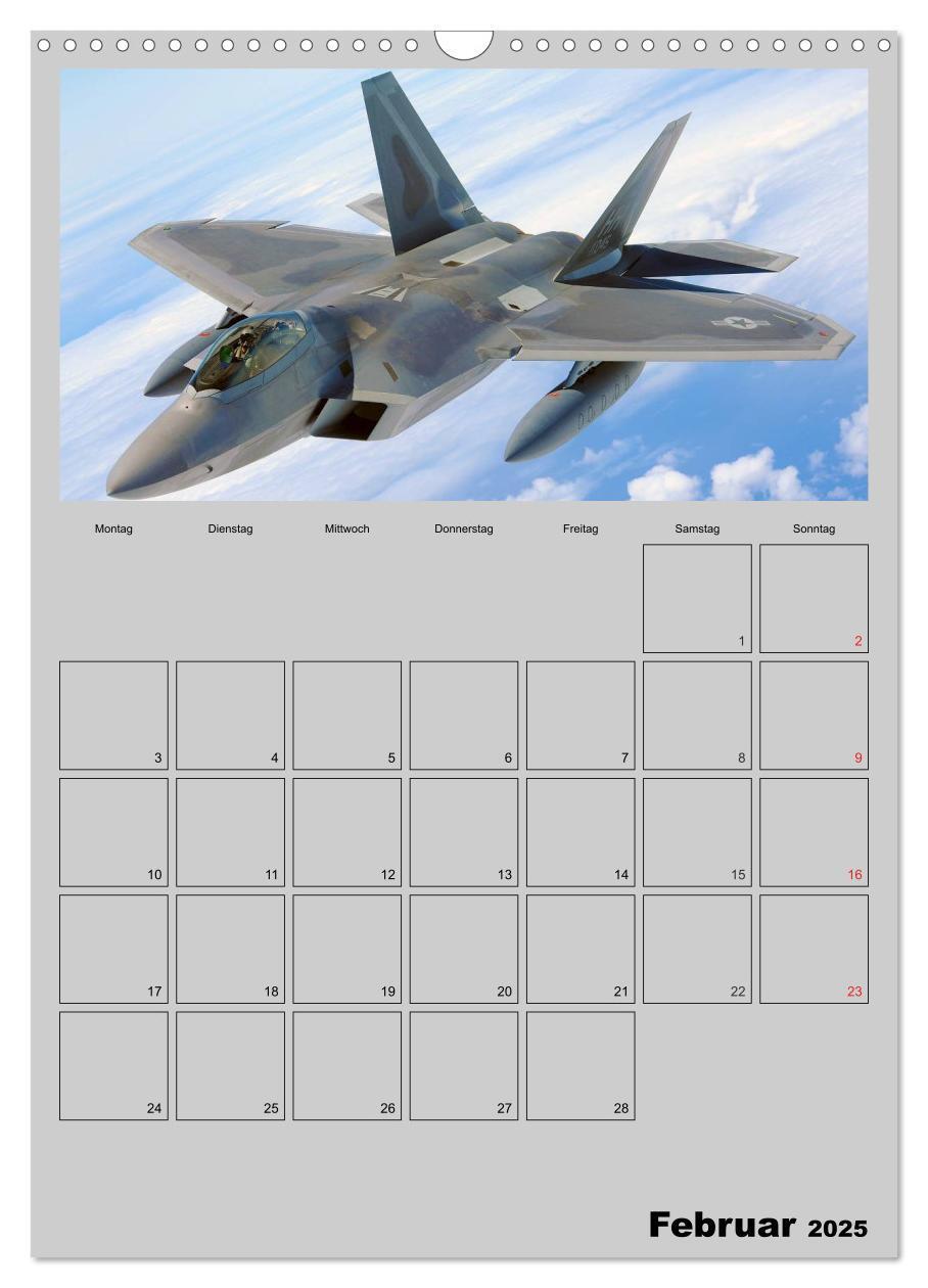 Bild: 9783457035047 | Militär. U.S. Kampfflugzeuge (Wandkalender 2025 DIN A3 hoch),...