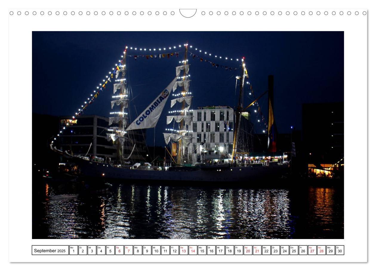 Bild: 9783435580804 | Windjammer - Bremerhaven (Wandkalender 2025 DIN A3 quer), CALVENDO...