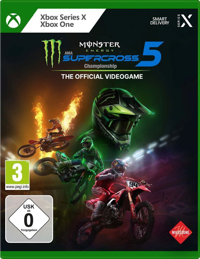 Cover: 8057168504743 | Monster Energy Supercross - The Official Videogame 5, 1 Xbox...