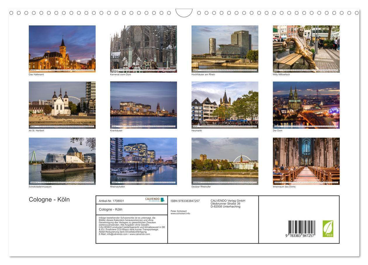 Bild: 9783383847257 | Cologne - Köln (Wandkalender 2025 DIN A3 quer), CALVENDO...