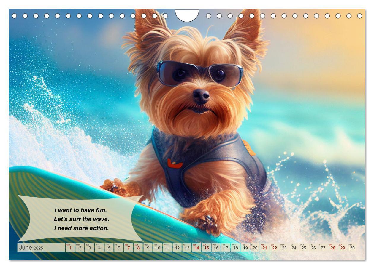 Bild: 9781325986002 | Great fun for Yorkshire Terrier lovers (Wall Calendar 2025 DIN A4...