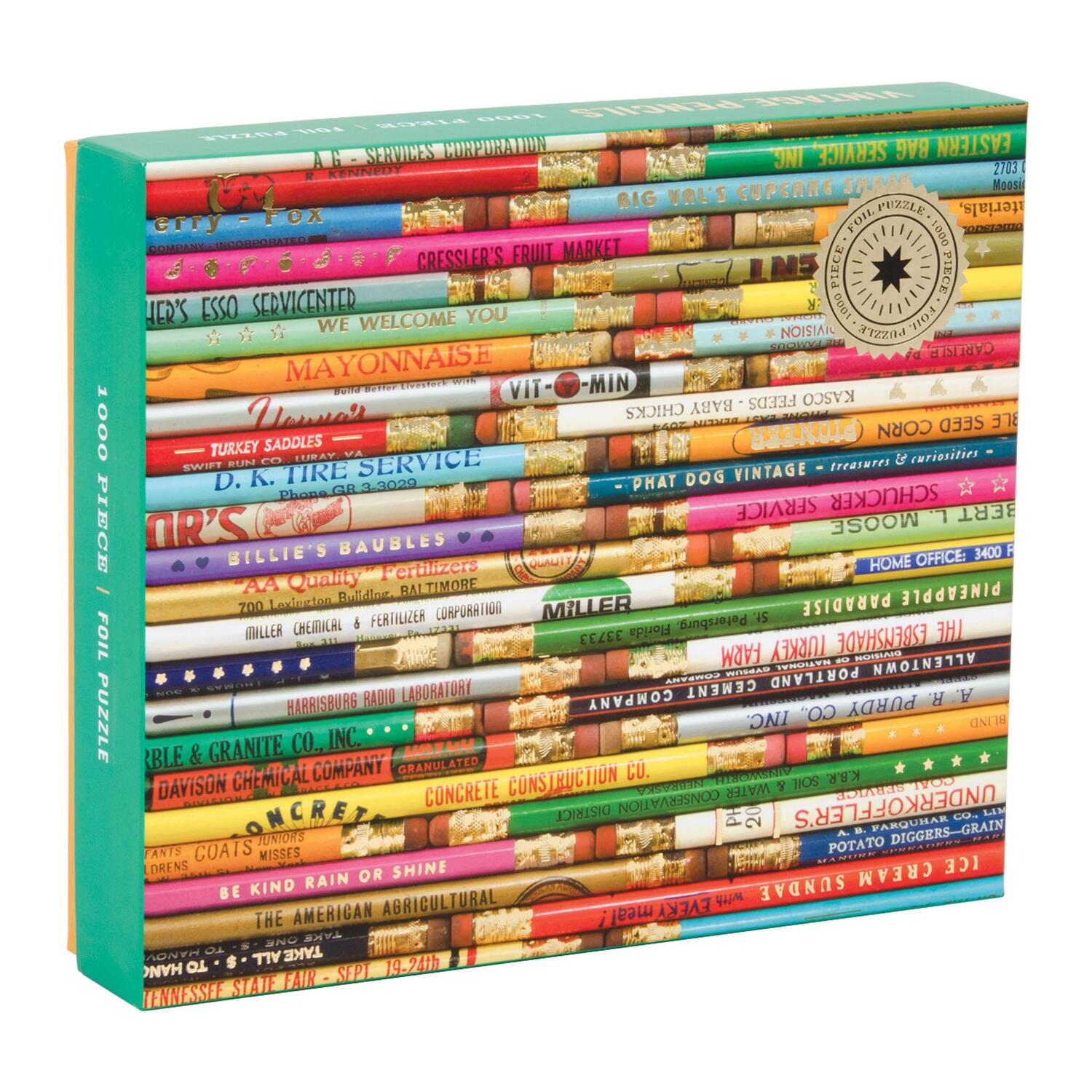 Cover: 9780735353251 | Phat Dog Vintage Pencils 1000 Piece Foil Stamped Puzzle | Spiel | 2018