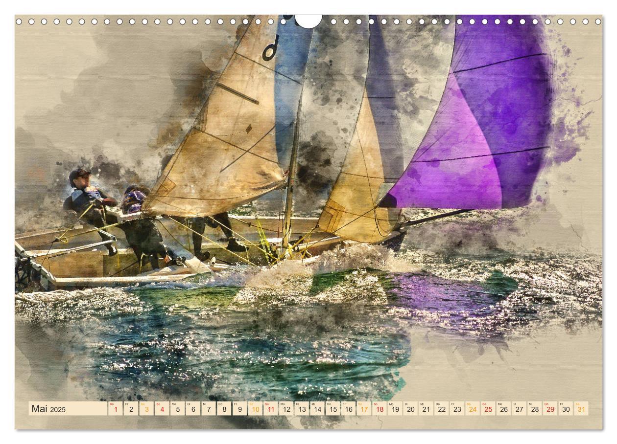 Bild: 9783435404513 | Ich liebe Segeln (Wandkalender 2025 DIN A3 quer), CALVENDO...