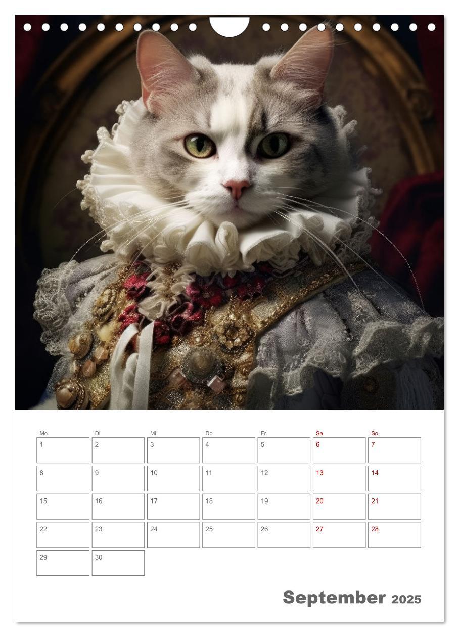 Bild: 9783435868148 | Royale Katzen Portraits (Wandkalender 2025 DIN A4 hoch), CALVENDO...