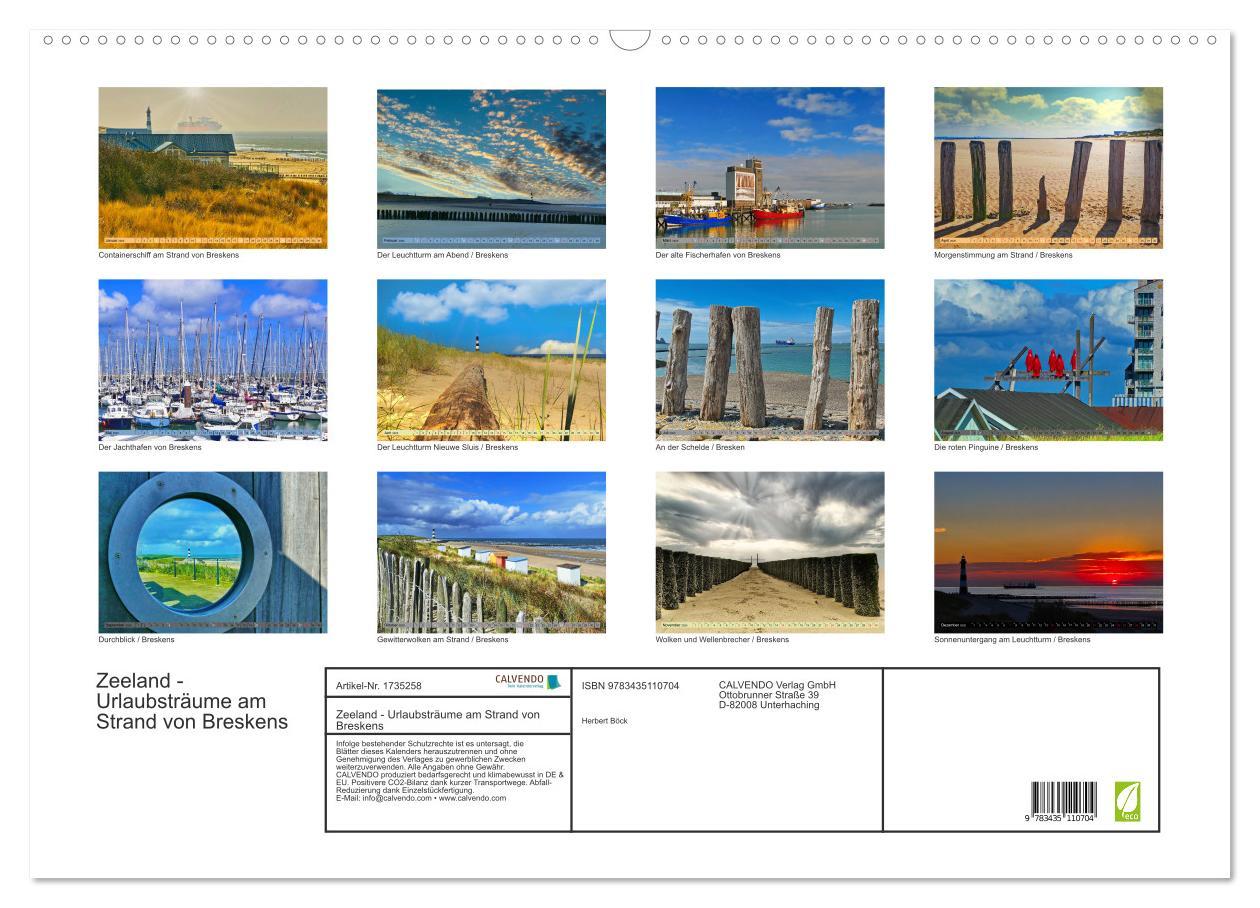 Bild: 9783435110704 | Zeeland - Urlaubsträume am Strand von Breskens (Wandkalender 2025...