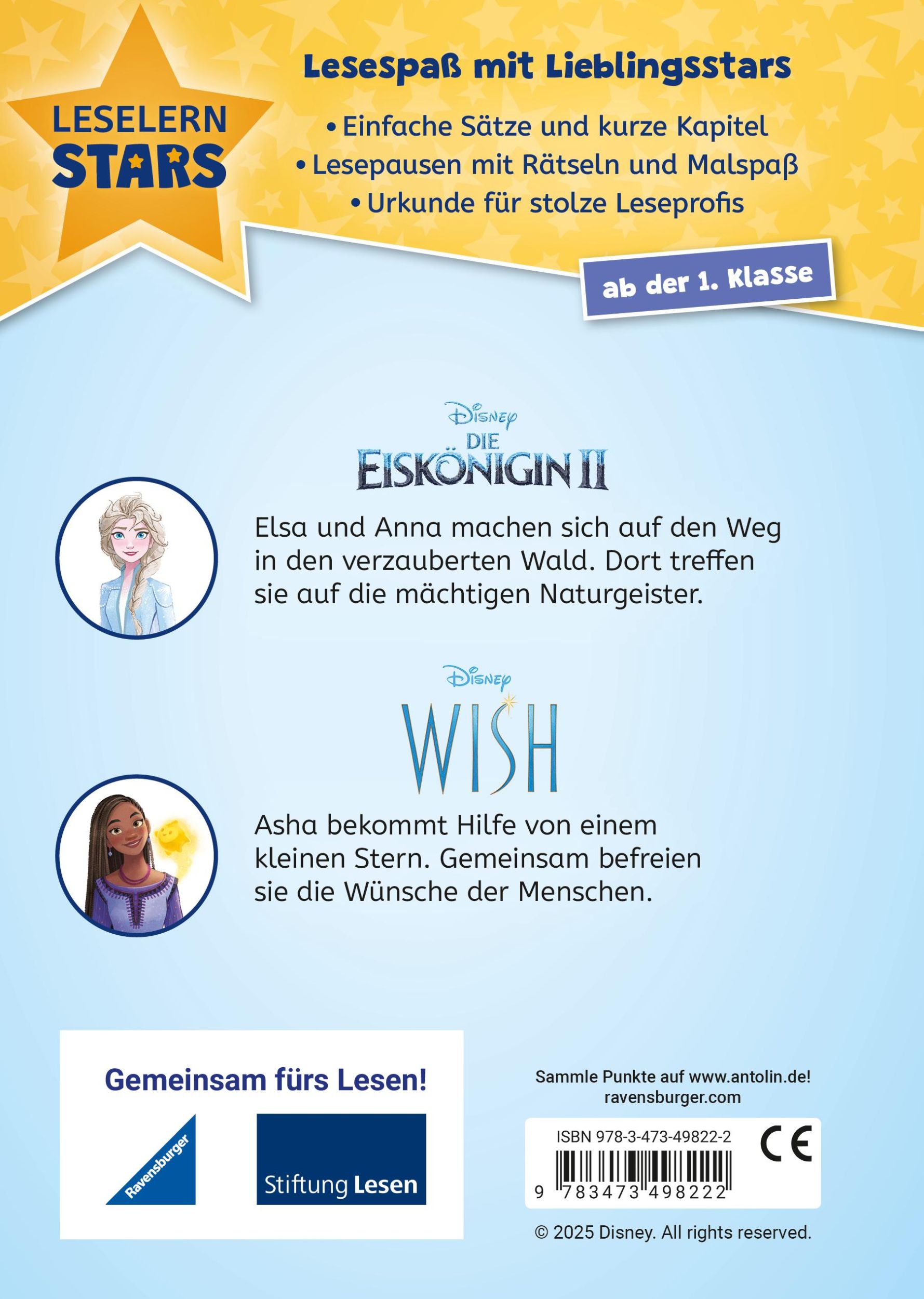 Rückseite: 9783473498222 | Disney: Magische Geschichten aus "Die Eiskönigin" und "Wish" -...