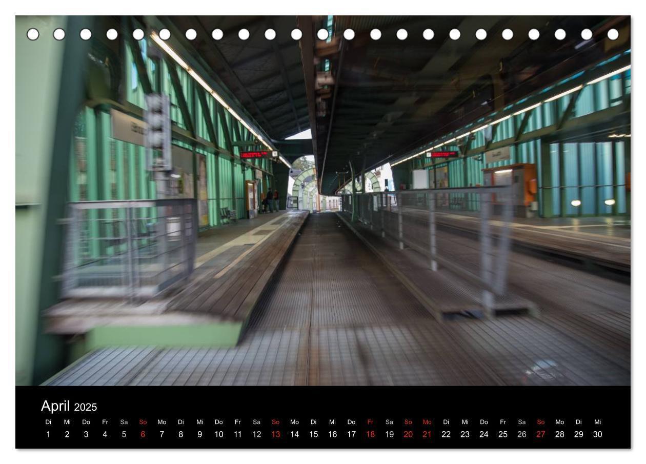 Bild: 9783435526369 | Die Wuppertaler Schwebebahn (Tischkalender 2025 DIN A5 quer),...