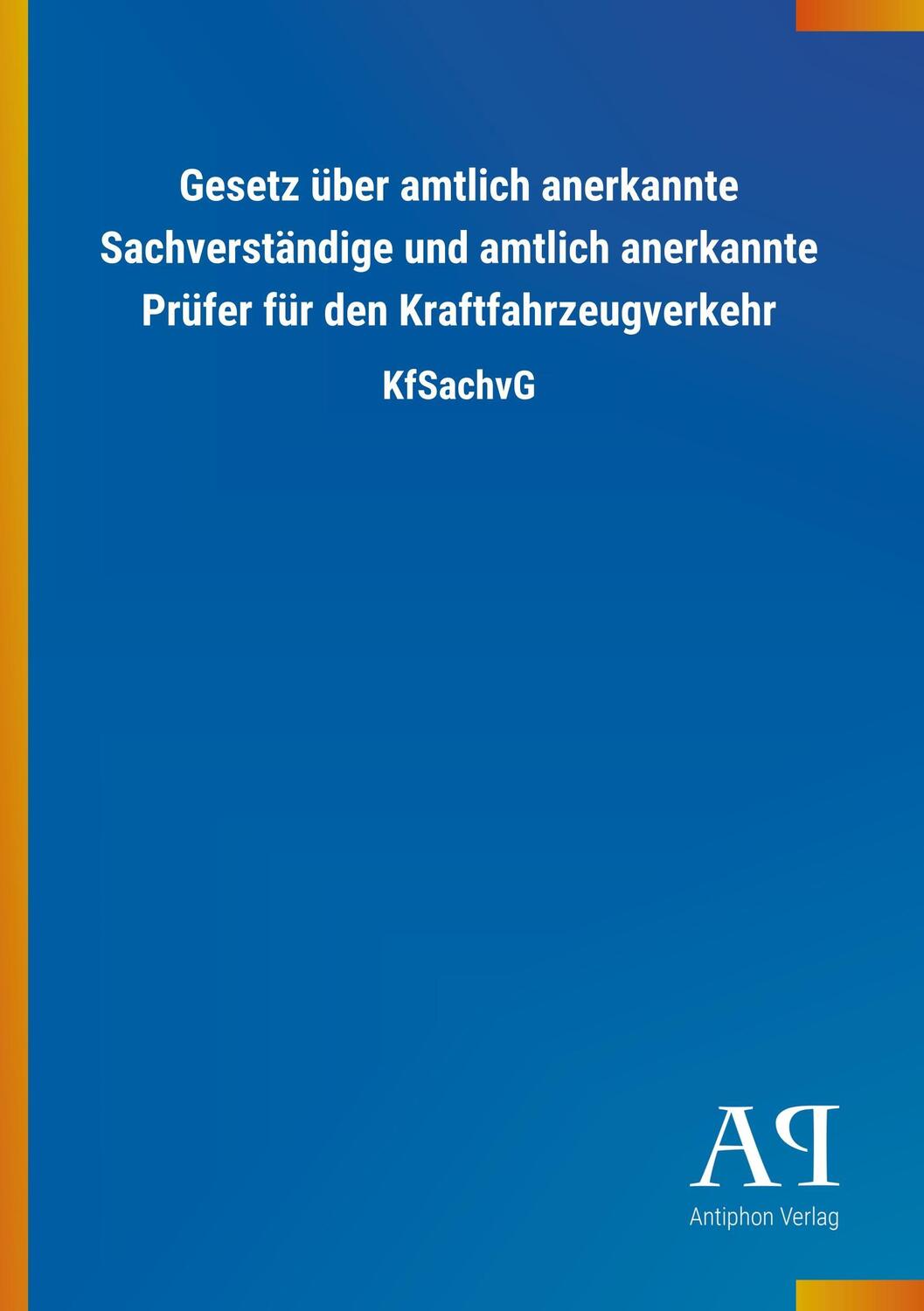 Cover: 9783731417699 | Gesetz über amtlich anerkannte Sachverständige und amtlich...