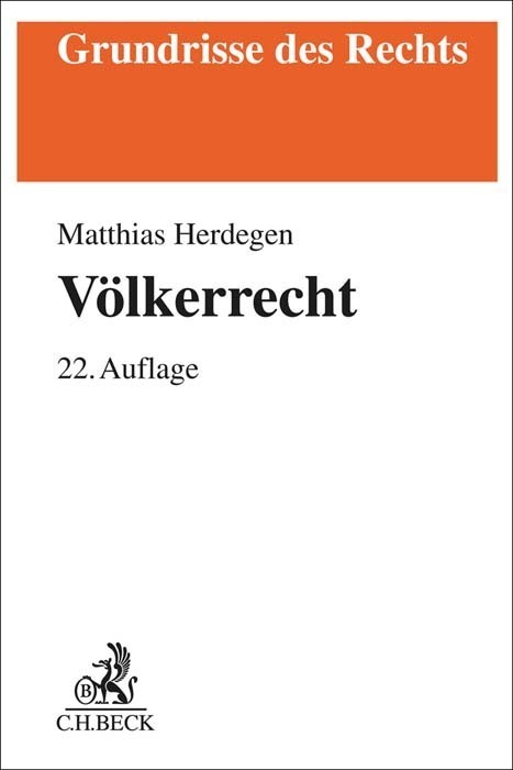 Cover: 9783406803857 | Völkerrecht | Matthias Herdegen | Taschenbuch | XXIV | Deutsch | 2023