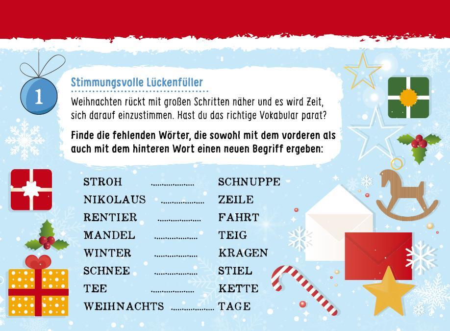 Bild: 9783780613509 | 24 rentierstarke Weihnachtsrätsel | Ein Adventskalender | Lamping