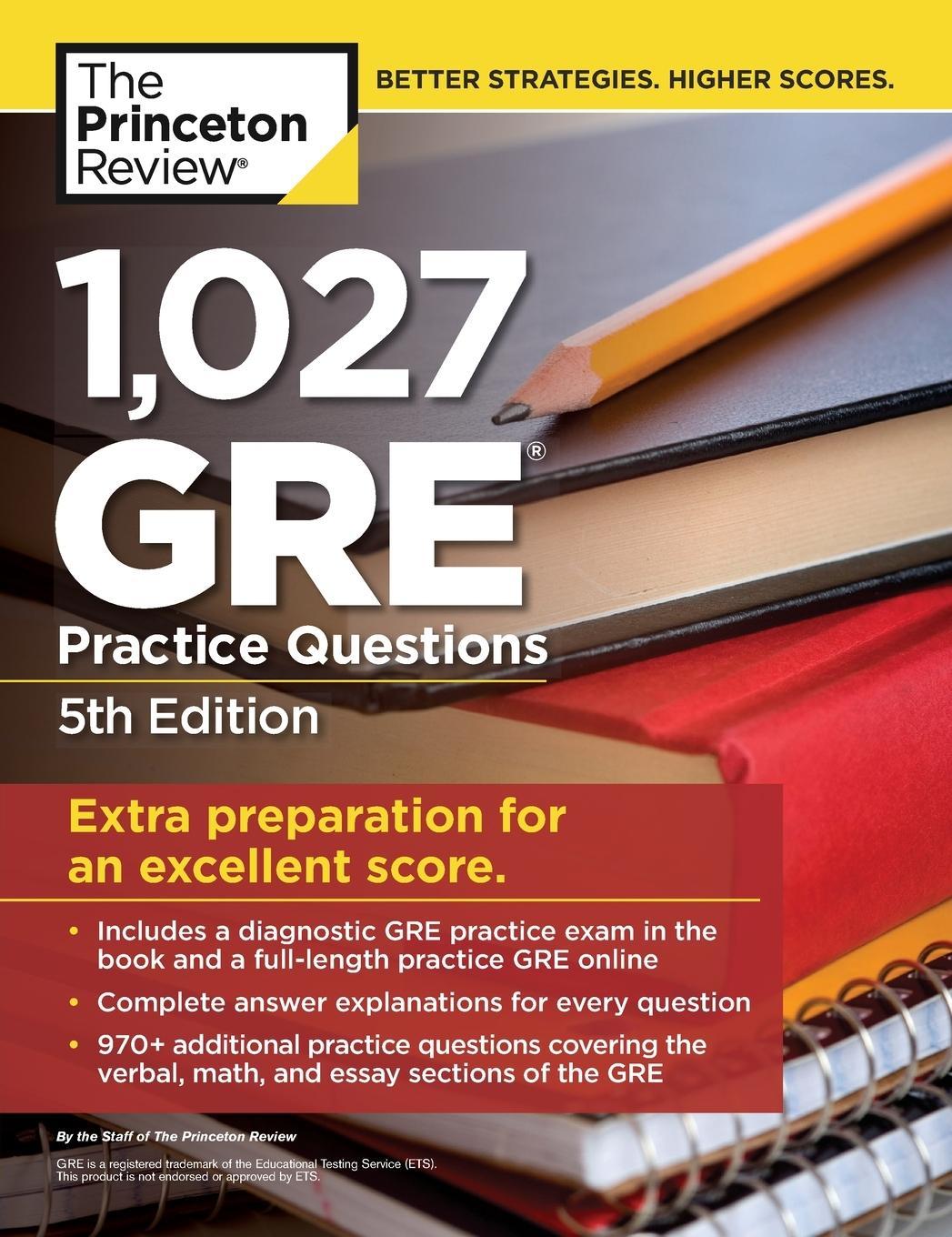 Cover: 9780525567592 | 1,027 GRE Practice Questions, 5th Edition | The Princeton Review