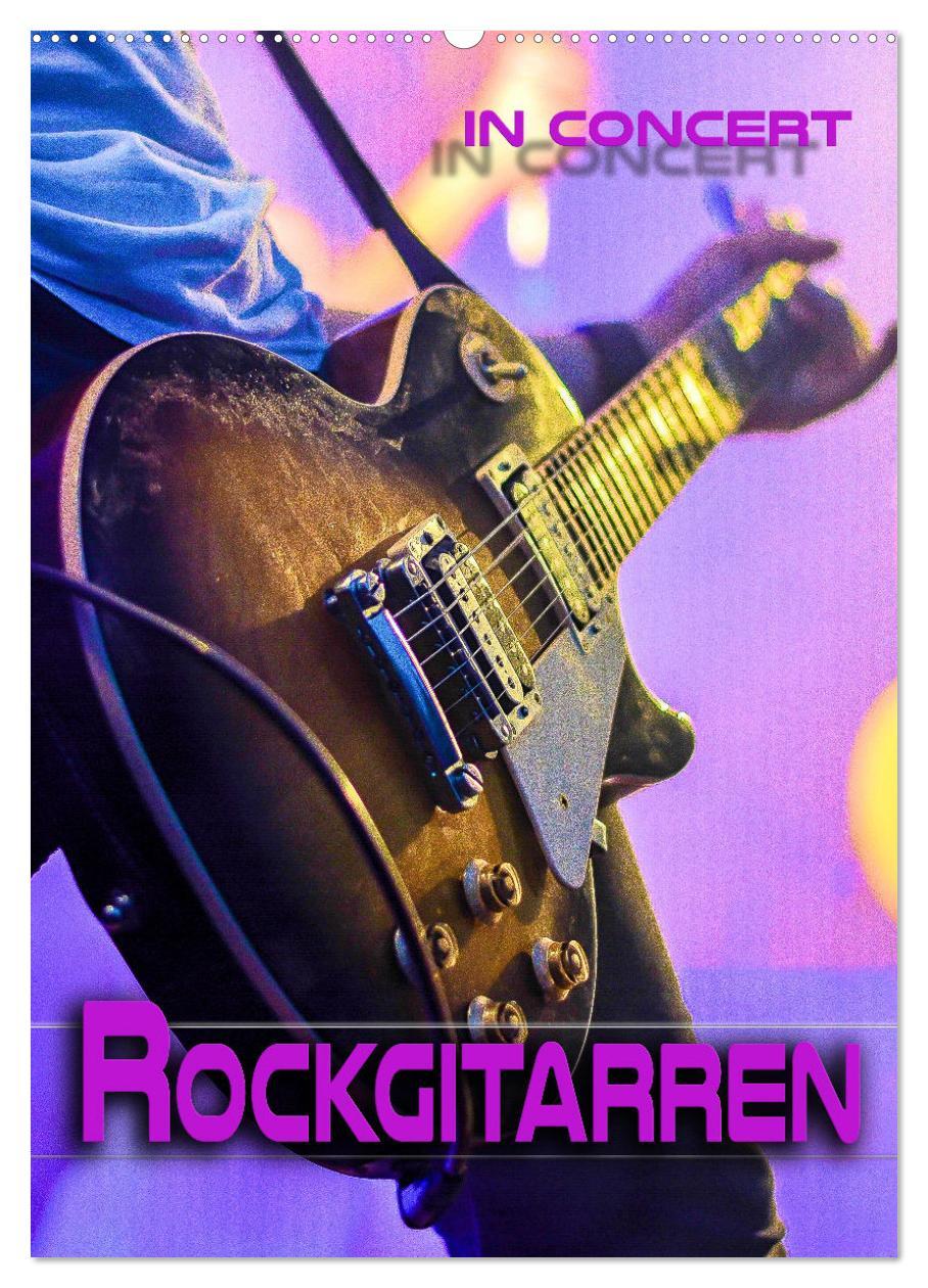 Cover: 9783435909520 | Rockgitarren in Concert (Wandkalender 2025 DIN A2 hoch), CALVENDO...