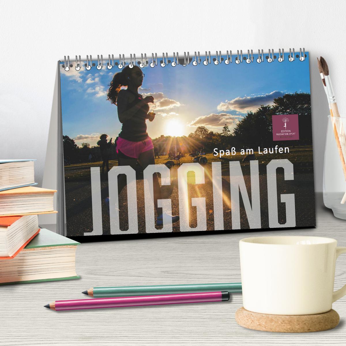 Bild: 9783435097043 | Jogging - Spaß am Laufen (Tischkalender 2025 DIN A5 quer), CALVENDO...