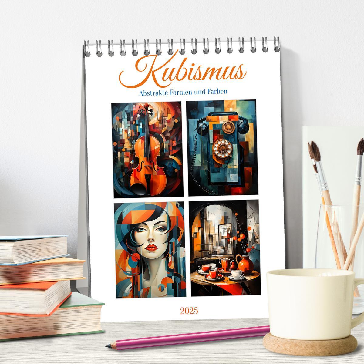 Bild: 9783435862474 | Kubismus - Abstrakte Formen und Farben (Tischkalender 2025 DIN A5...