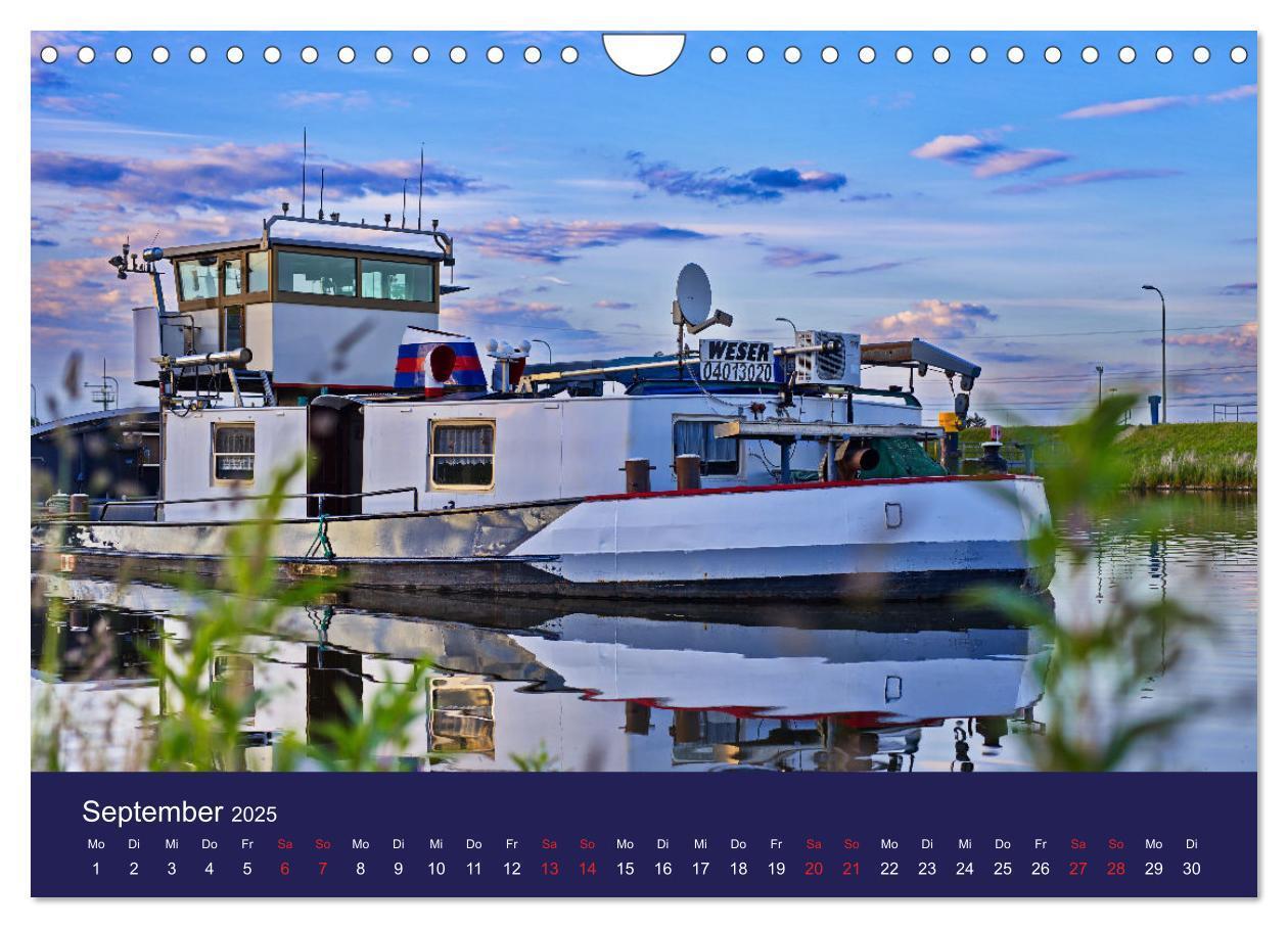 Bild: 9783457160503 | Binnenschiffe im Norden (Wandkalender 2025 DIN A4 quer), CALVENDO...