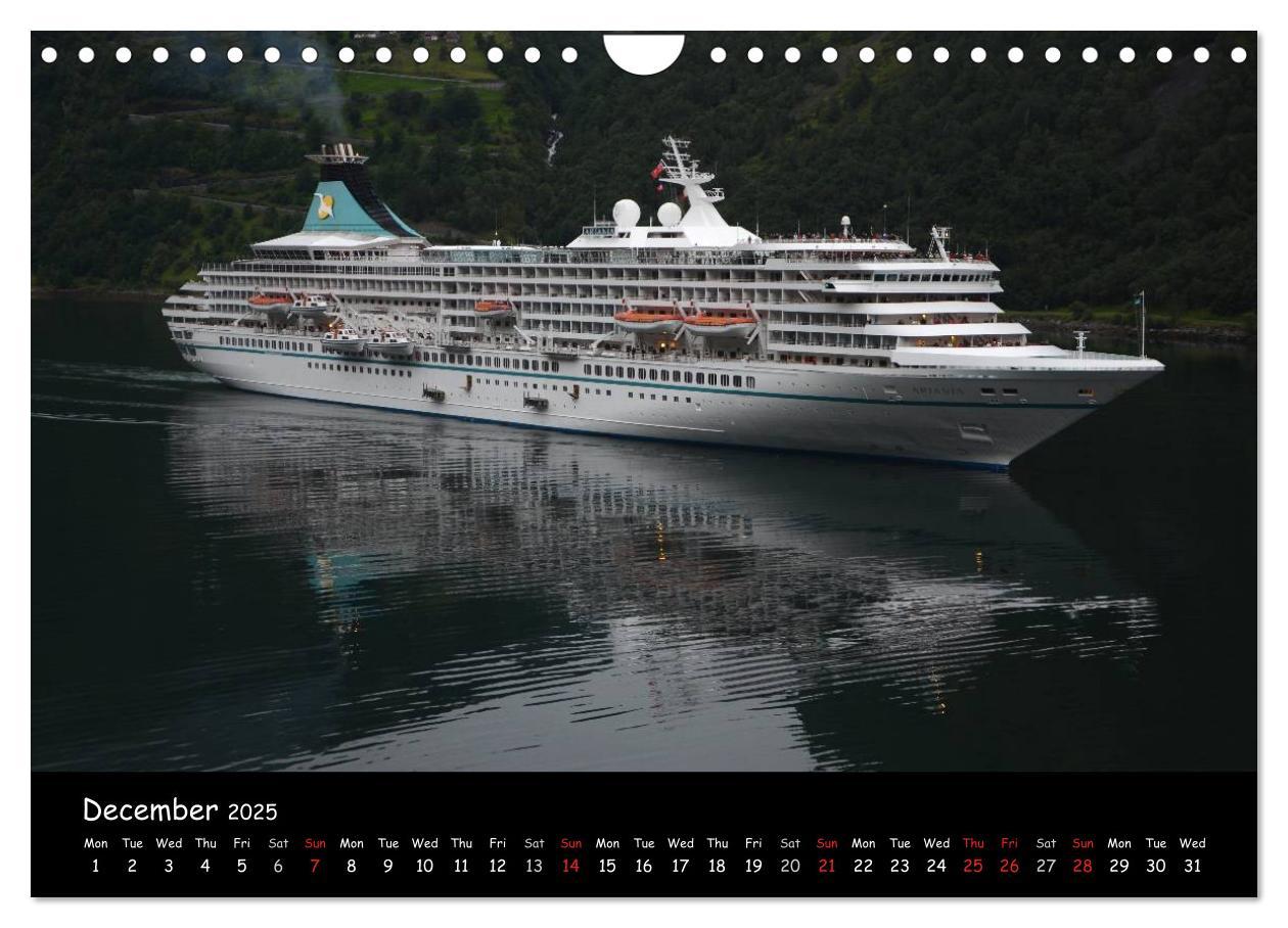 Bild: 9781325991181 | Cruise ships around the world (Wall Calendar 2025 DIN A4...