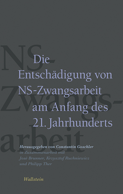 Cover: 9783835310858 | Die Entschädigung von NS-Zwangsarbeit am Anfang des 21....