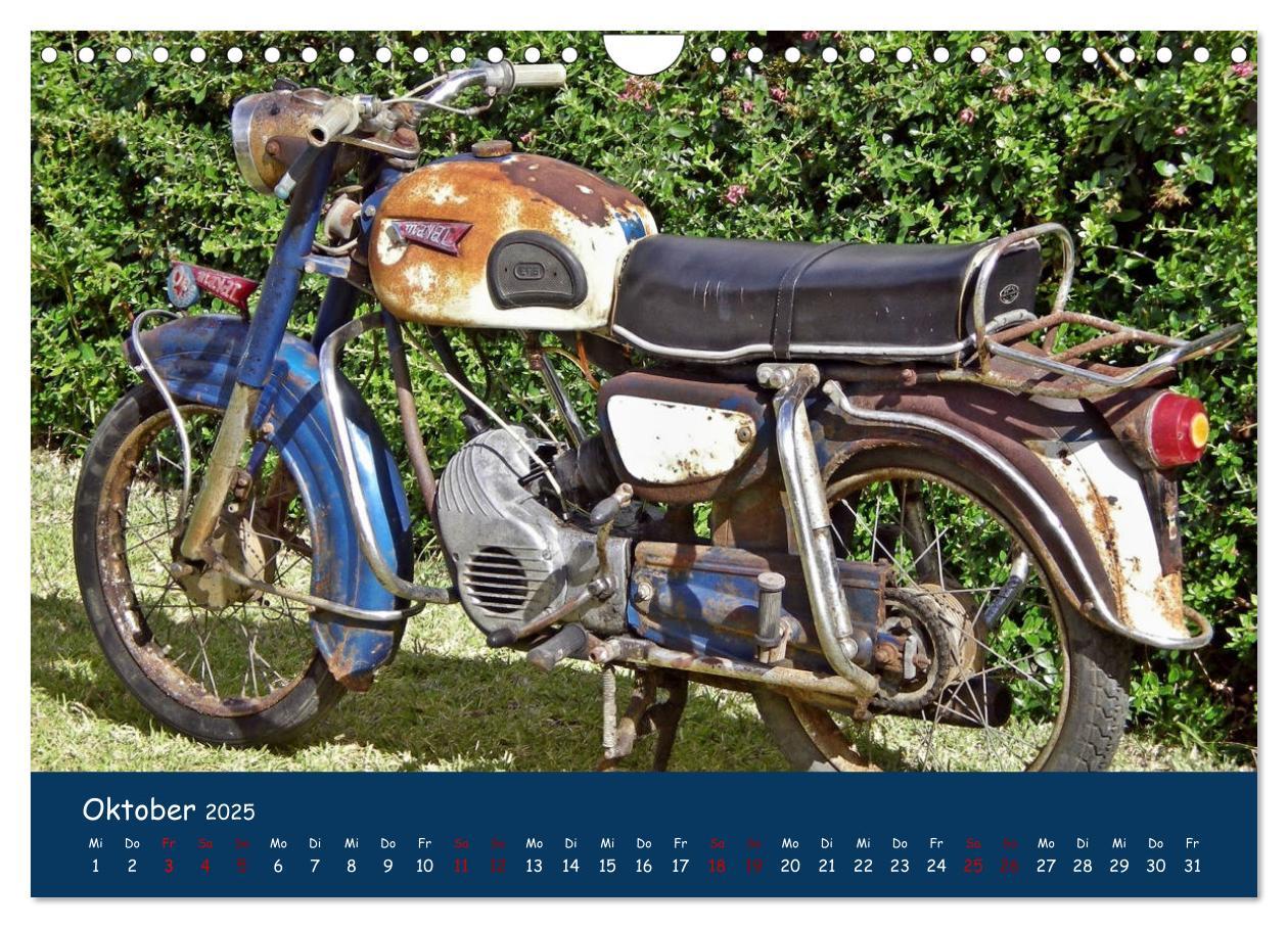 Bild: 9783435011032 | Vintage Mopeds (Wandkalender 2025 DIN A4 quer), CALVENDO...