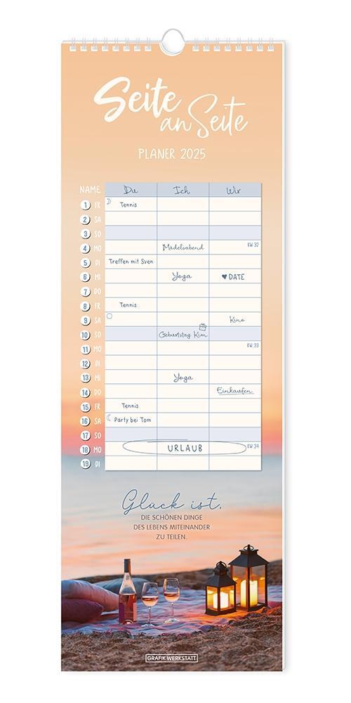 Cover: 9783986361051 | Paarplaner 2025 Seite an Seite | Paarplaner | Original | Kalender