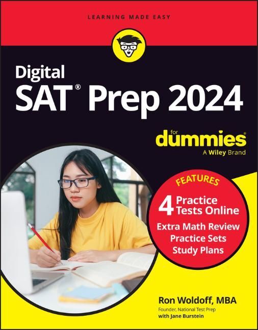 Cover: 9781394183432 | Digital SAT Prep 2024 For Dummies | Ron Woldoff (u. a.) | Taschenbuch