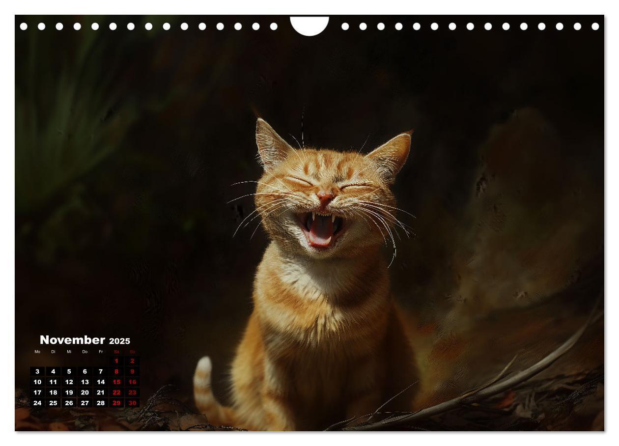 Bild: 9783457201985 | Auch Katzen lachen gern (Wandkalender 2025 DIN A4 quer), CALVENDO...