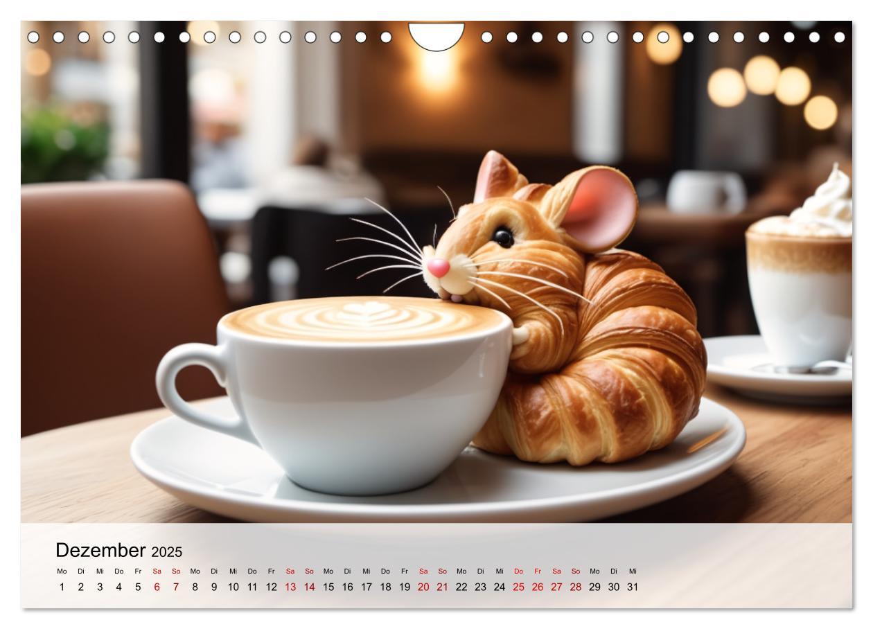 Bild: 9783383777110 | Tierische Croissants (Wandkalender 2025 DIN A4 quer), CALVENDO...