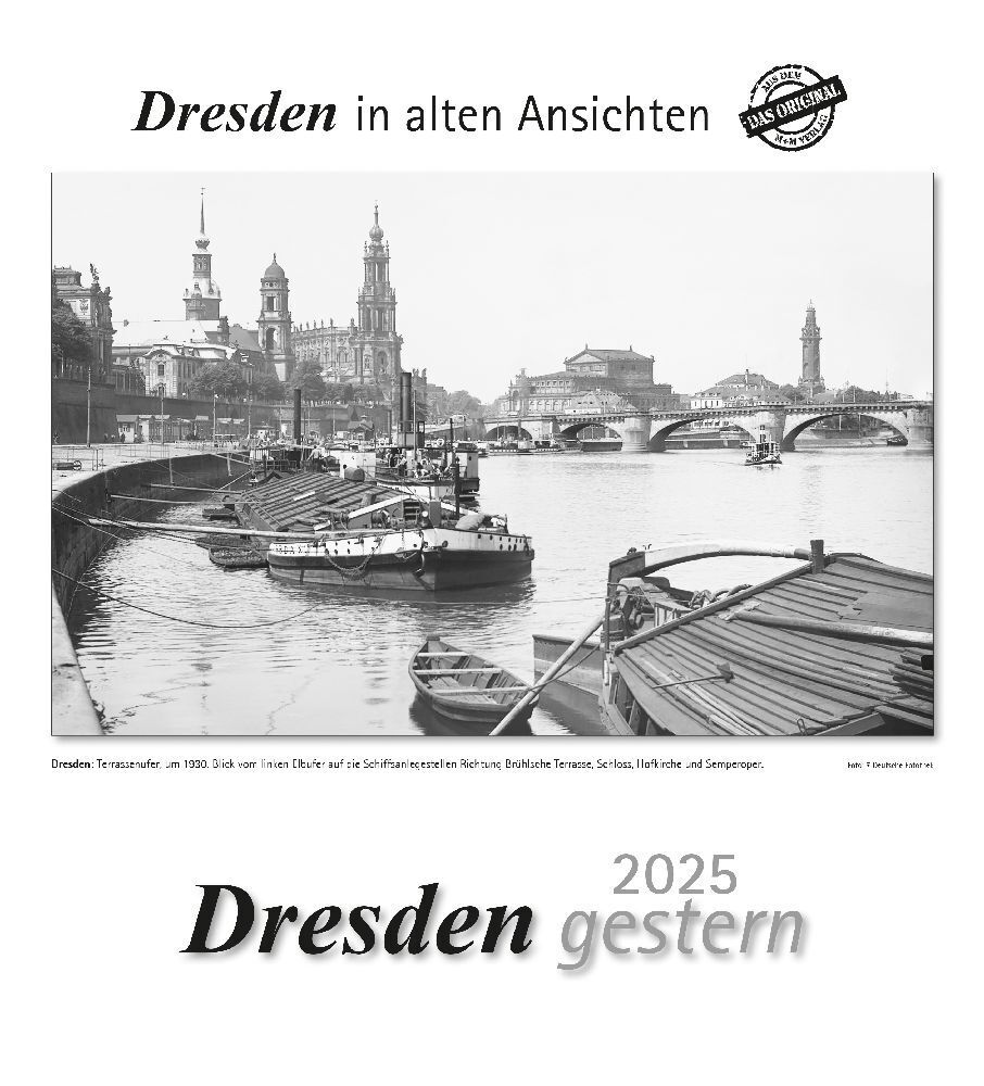 Cover: 9783961665976 | Dresden gestern 2025 | Dresden in alten Ansichten | Kalender | 13 S.